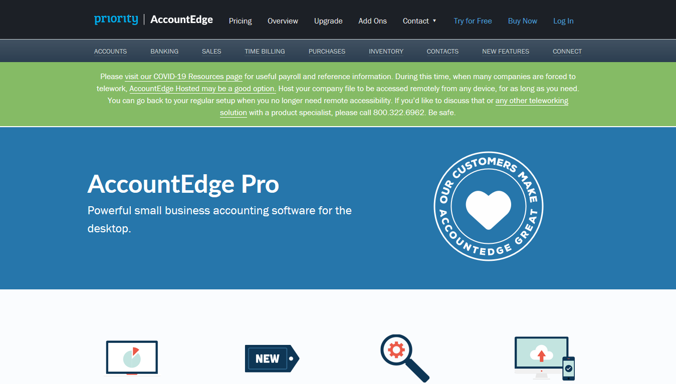 accountedge pro receive payment larger than invoice