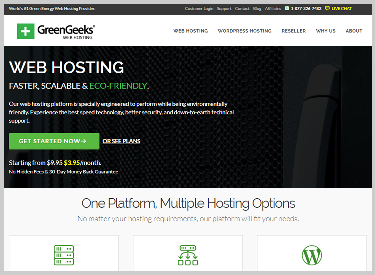 greengeeks Fastest WordPress Hosting