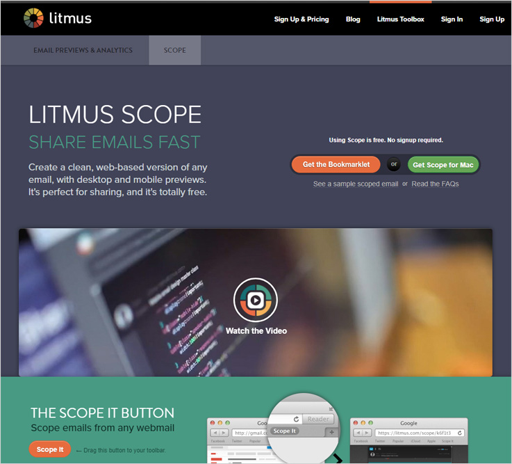 Litmus free email marketing