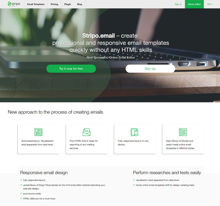 Stripo.email email template builder