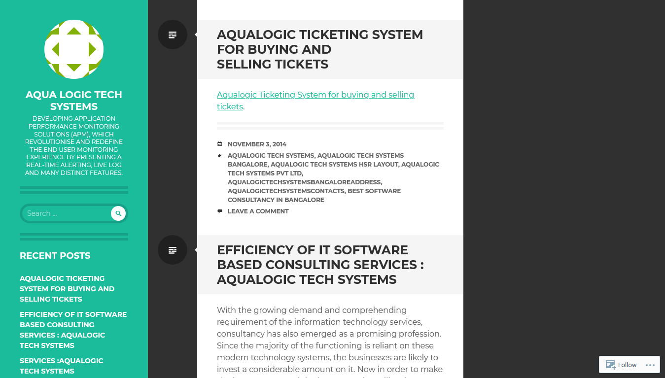 Aqualogic - Tech - Home