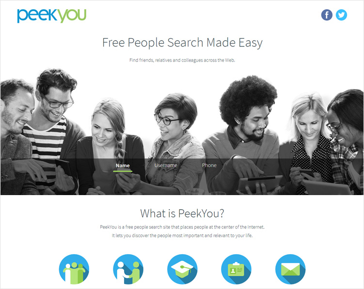 Peekyou-Social-Media-Search-Engines