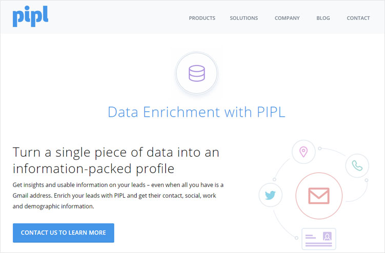 Search Social Profiles & Lead Enrichment Tool by PIPL