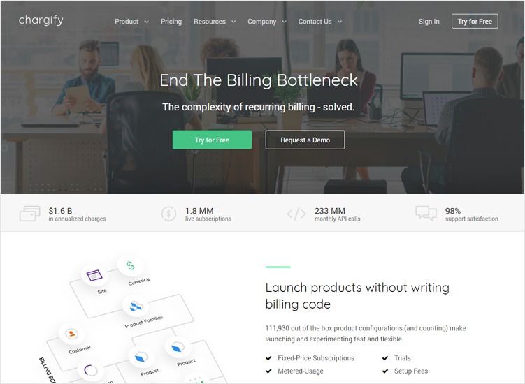 chargify- Subscription Management Software