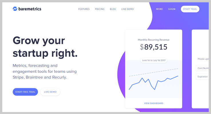 Baremetrics Payments Tracking Software