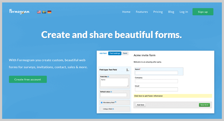 Formogram Form Creator Software