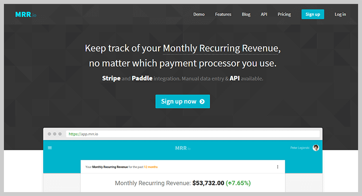 MRR.io PayPal Analytics Tools