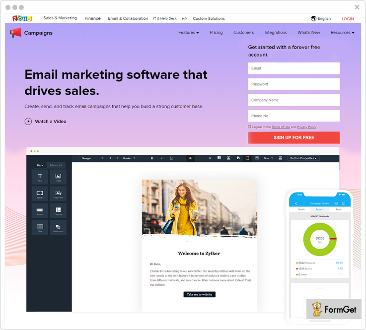 Zoho Campaigns - Benchmark Email Alternatives