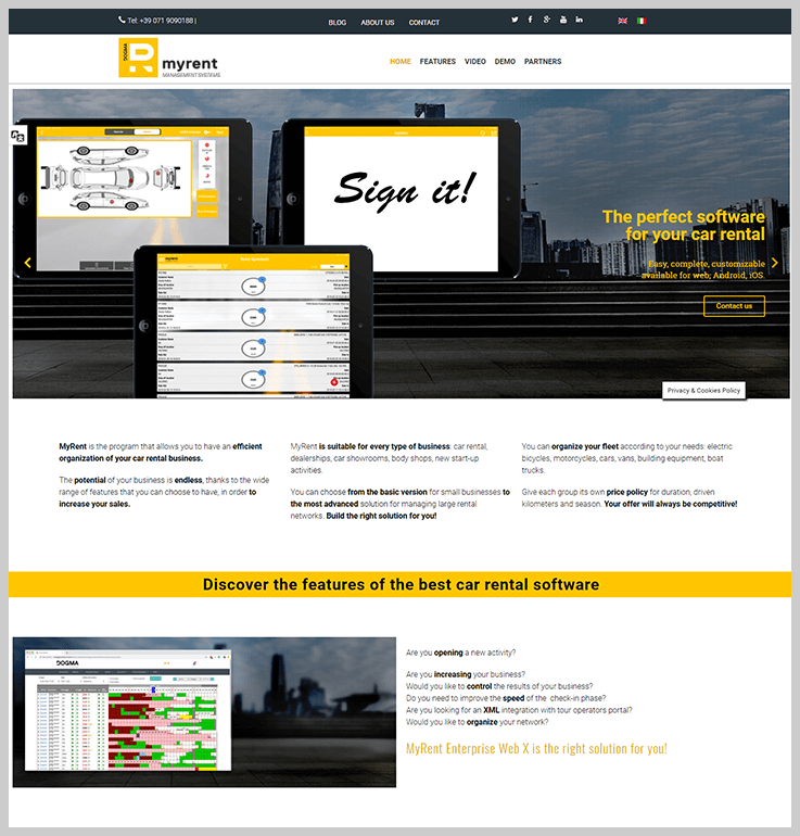 MyRent - Car Rental Booking Software