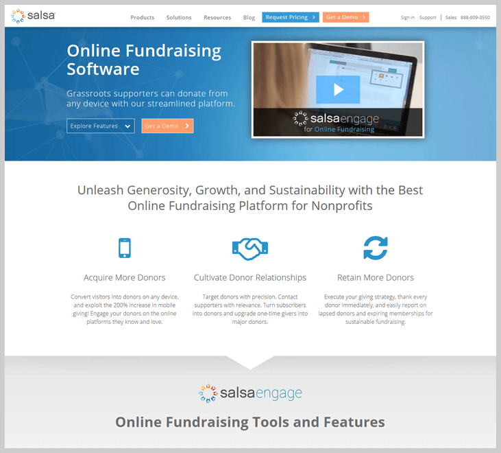 Salsa Fundraising Software