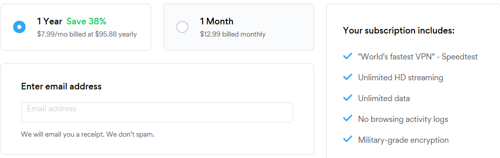 HotSpot Shield-Pricing