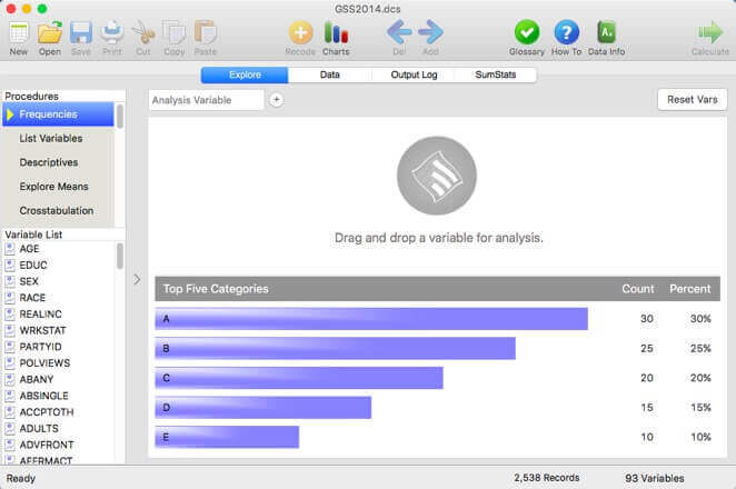 AcaStat - User Interface