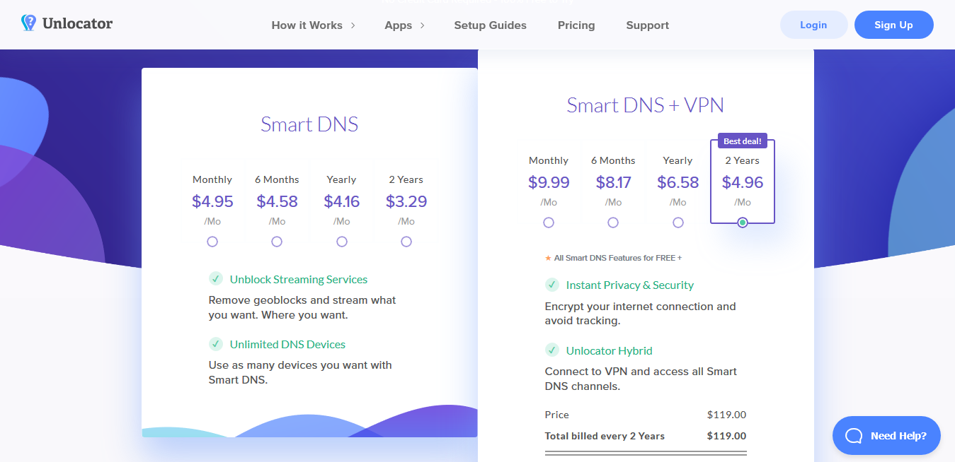 Unlocator-Pricing