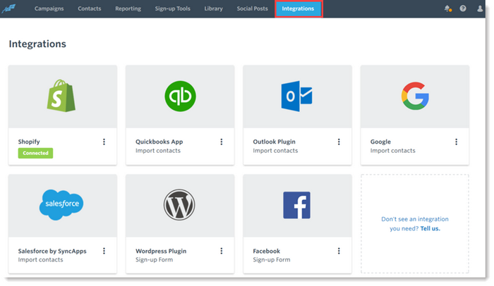 Constant Contact - Integrations