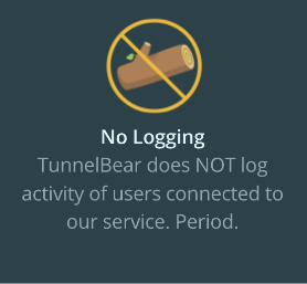 TunnelBear - No Logging
