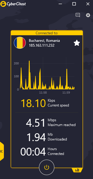 CyberGhost - PerformanceStats