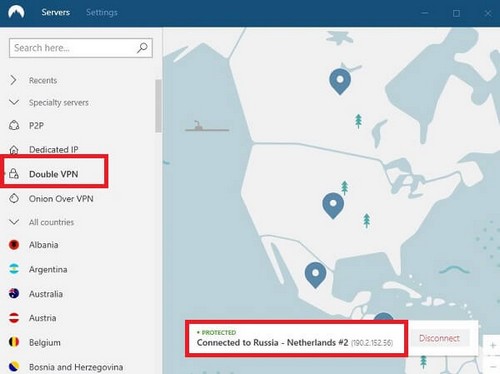 nordvpn server list