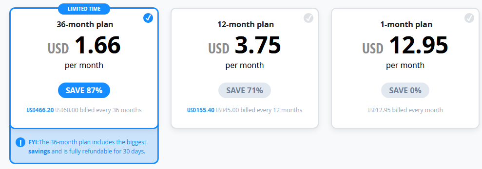 VPN - Deals - VyprVPN - Pricing
