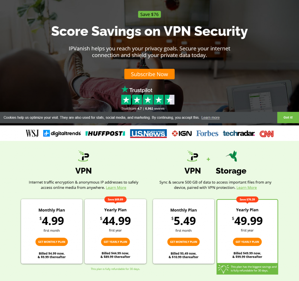 VPN - Deals - IPVanish
