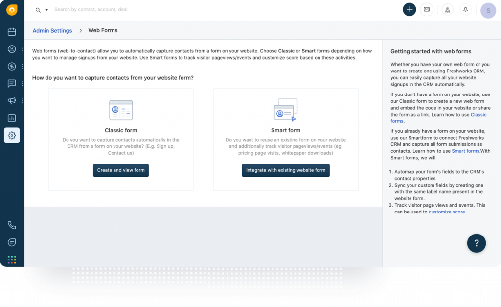 Freshworks - Custom - WebForms