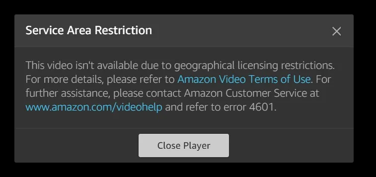 Vpn-For-Firestick - Amazon-Error-4601