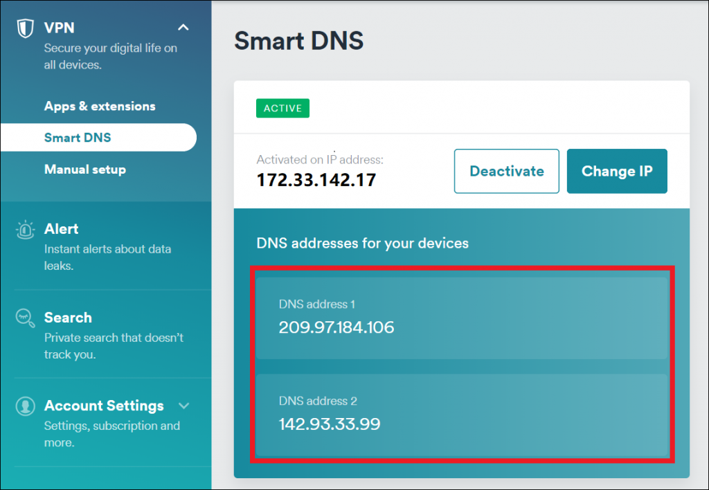 Surfshark-For-Apple-TV - Surfshark-Smart-DNS-Active