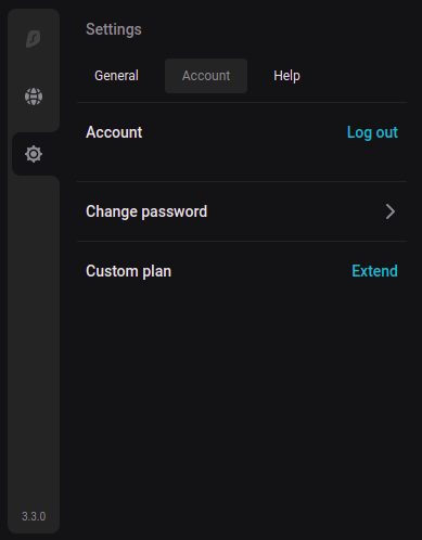 Surfshark-For-Chrome - Account-Tab