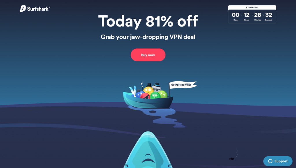 VPN-For-Torrenting - Surfshark-Home