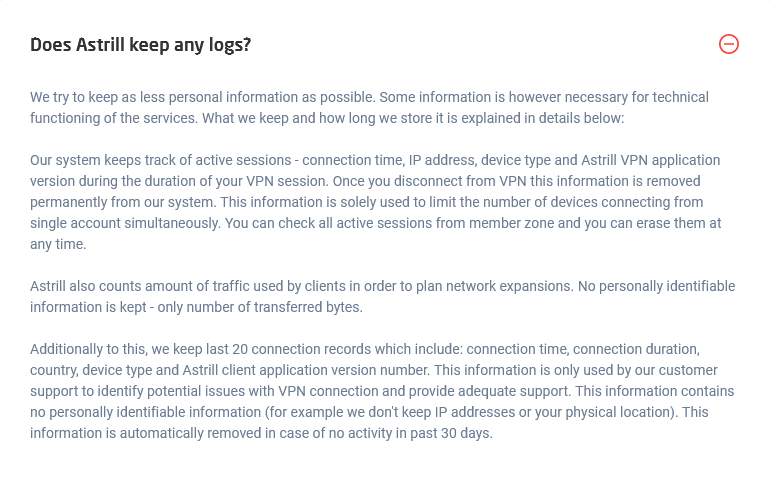 Asrill-VPN - No-Logs-Policy