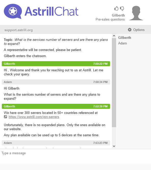 Astrill-VPN - Support