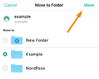 NordPass - Folders