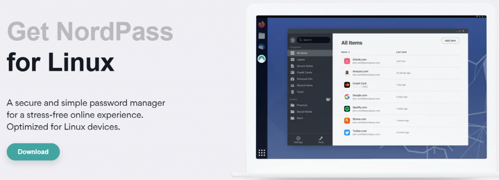 NordPass - Linux-App