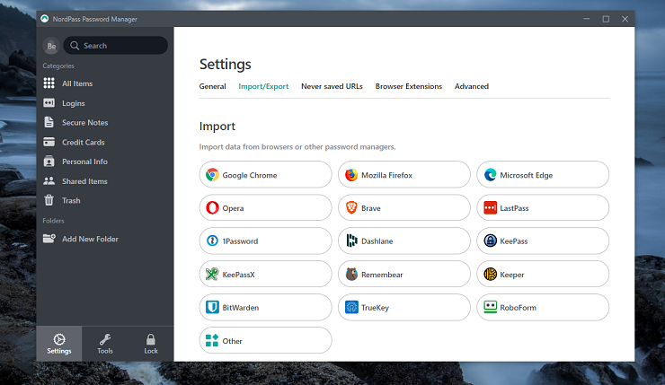 NordPass - Import-And-Sync