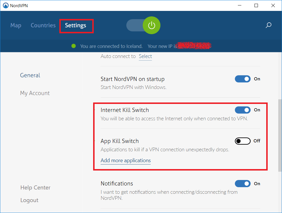 NordVPN-For-China - Activate-Kill-Switch