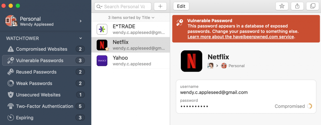 1Password - Check-For-Leaks