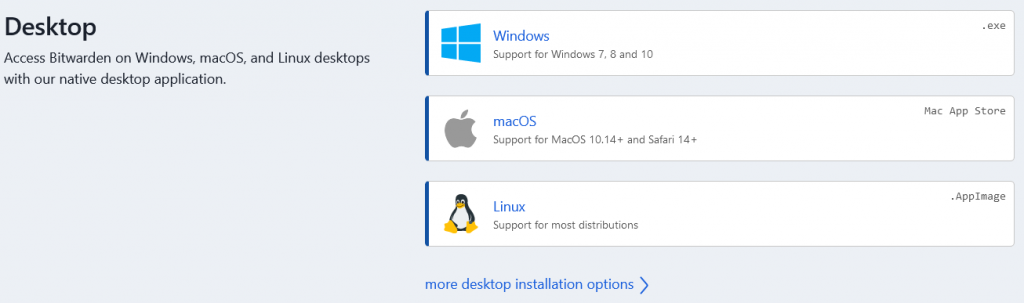 Bitwarden - Desktop-App