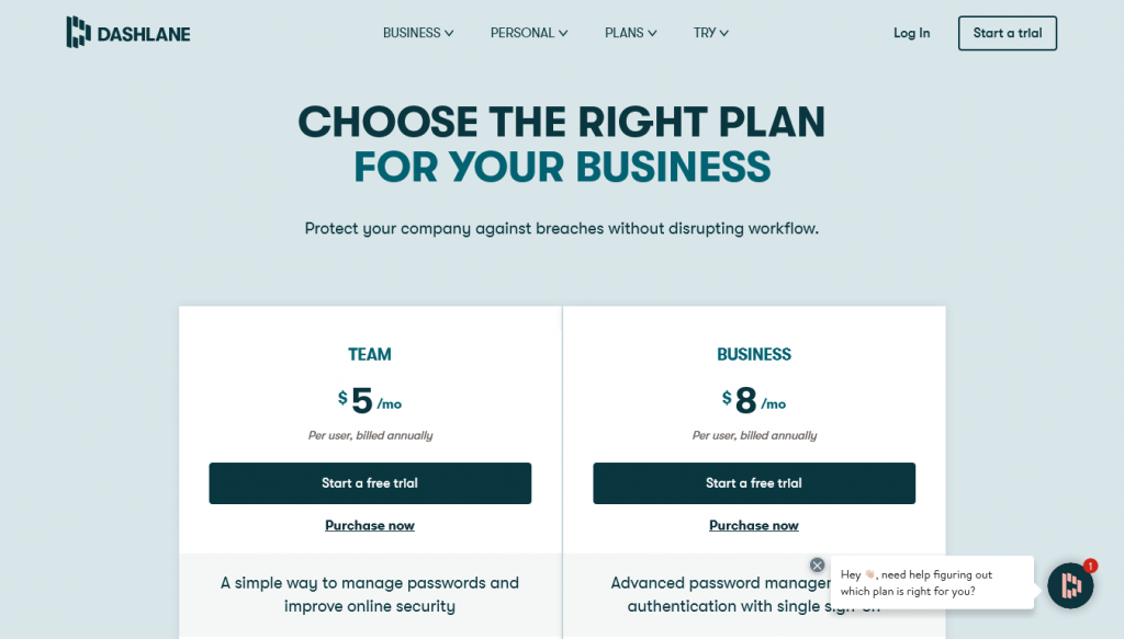 Dashlane - Business-Plan