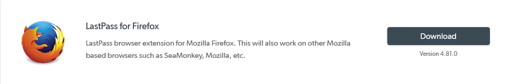 LastPass - Firefox
