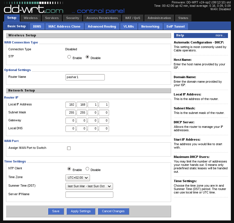 VPN-for-Nintendo-Switch - DDWRT-Apply-Settings