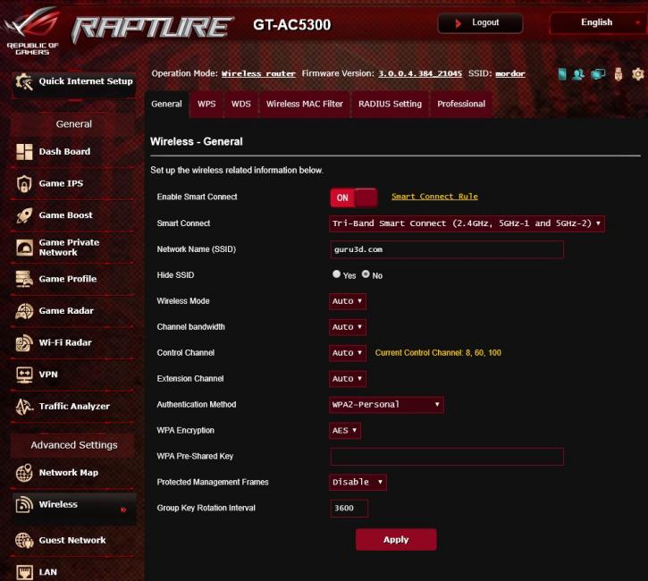 VPN-for-PS5 - Rapture-Settings