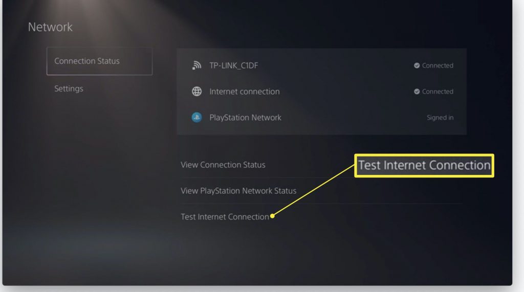 VPN-for-PS5 - Test-Internet-Connection